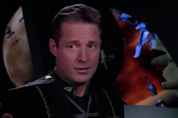 Cmdr. Sheridan (Bruce Boxleitner) in a scene from Babylon 5: "Into the Fire"