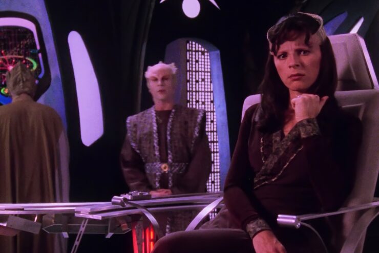 Mira Furlan as Delenn in Babylon 5 "Lines of Communication"