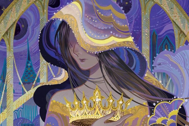 Detail from the cover of Bitterblue; art by Kuri Huang