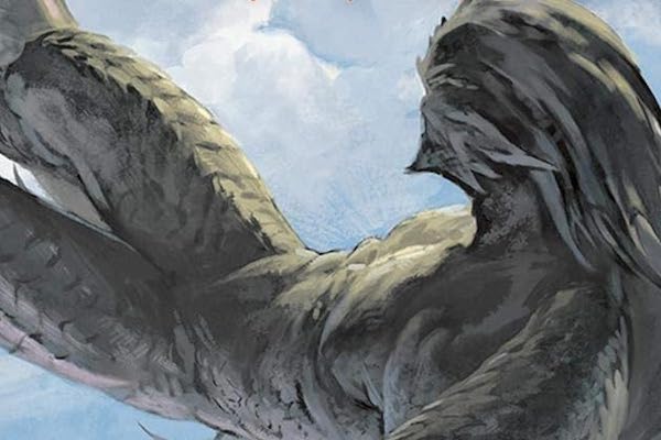 Detail from the cover of Martha Wells' The Edge of Worlds