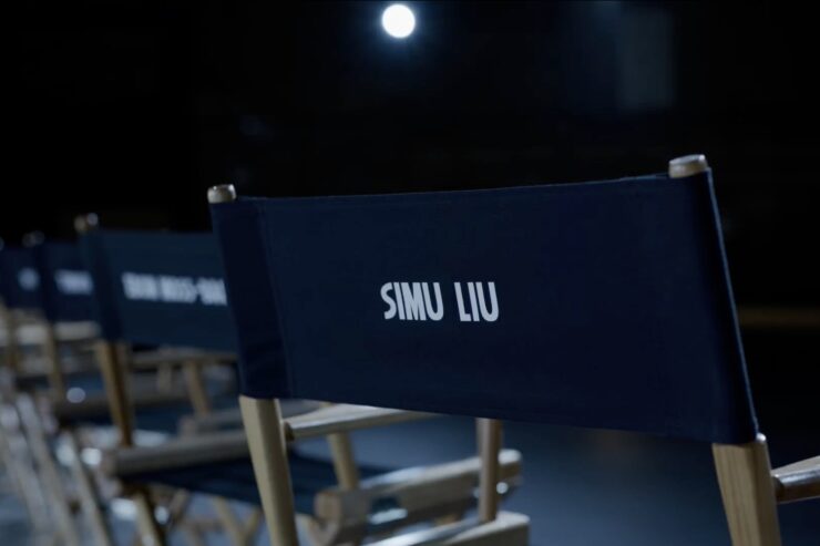 Marvel's deeply annoying Avengers: Doomsday cast announcement featuring a chair with Simu Liu's name on it