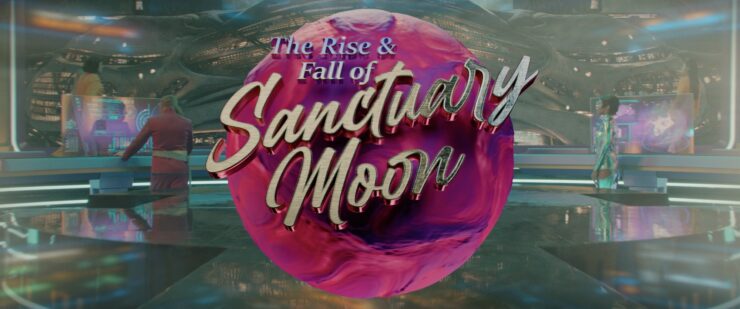 The incredible title screen of The Rise and Fall of Sanctuary Moon.