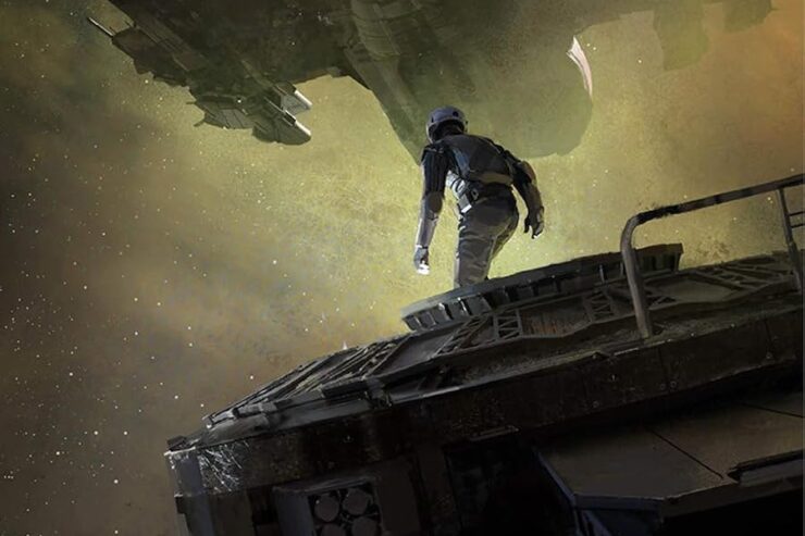 Detail from the cover of Network by Martha Wells