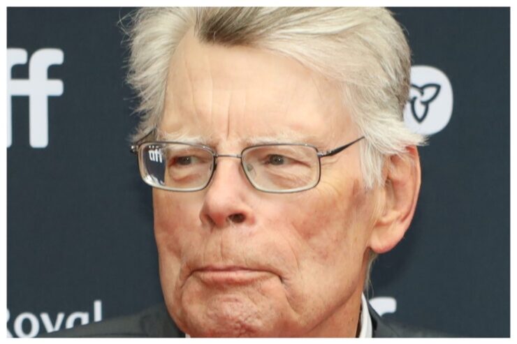 Stephen King headshot at an event
