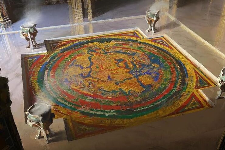 Detail from the cover of Wheel of the Infinite