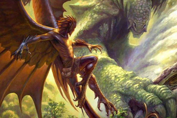 Detail from the cover of Stories of the Raksura Volume Two