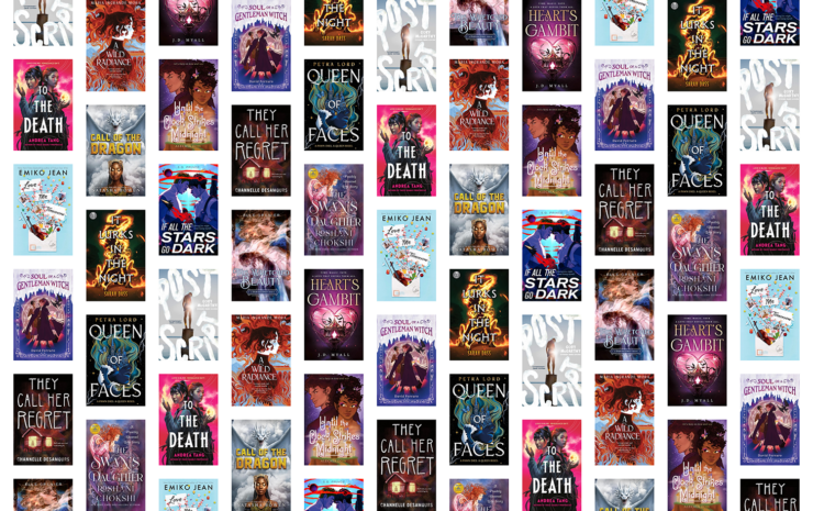 covers of 14 upcoming young adult SFF titles